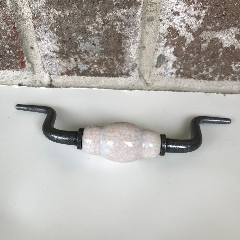 Limoges France Cabinet Door Pull Hardware Vintage